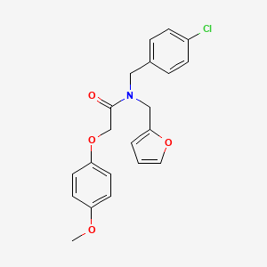 N-(4-chlorobenzyl)-N-(furan-2-ylmethyl)-2-(4-methoxyphenoxy)acetamide