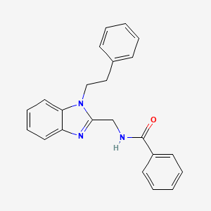 N-{[1-(2-phenylethyl)-1H-benzimidazol-2-yl]methyl}benzamide