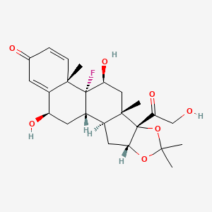 molecular formula C₂₄H₃₁FO₇ B1140634 6beta-Hydroxytriamcinolone acetonide CAS No. 3869-32-7