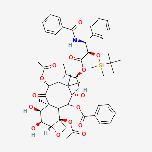molecular formula C₅₃H₆₅NO₁₅Si B1140640 2'-O-(tert-Butyldimethylsilyl)-6alpha-hydroxy 7-epi-Paclitaxel CAS No. 165065-08-7