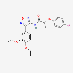 N-[4-(3,4-diethoxyphenyl)-1,2,5-oxadiazol-3-yl]-2-(4-fluorophenoxy)propanamide