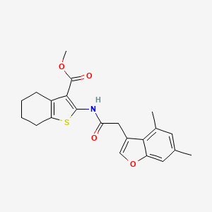 Methyl 2-{[(4,6-dimethyl-1-benzofuran-3-yl)acetyl]amino}-4,5,6,7-tetrahydro-1-benzothiophene-3-carboxylate