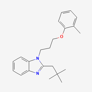 2-(2,2-dimethylpropyl)-1-[3-(2-methylphenoxy)propyl]-1H-benzimidazole