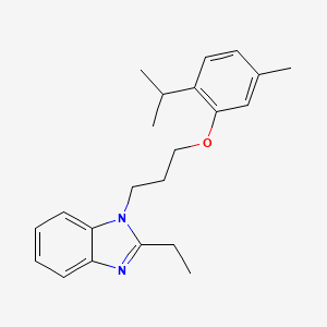 2-ethyl-1-{3-[5-methyl-2-(propan-2-yl)phenoxy]propyl}-1H-benzimidazole