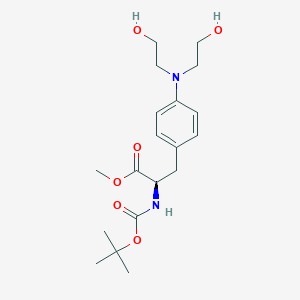molecular formula C₁₉H₃₀N₂O₆ B1140649 N-Boc-4-[双(2-羟乙基)氨基]-L-苯丙氨酸甲酯 CAS No. 1217651-06-3