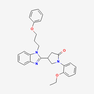 1-(2-ethoxyphenyl)-4-[1-(3-phenoxypropyl)-1H-benzimidazol-2-yl]pyrrolidin-2-one