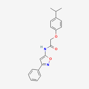 N-(3-phenyl-1,2-oxazol-5-yl)-2-[4-(propan-2-yl)phenoxy]acetamide