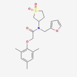 N-(1,1-dioxidotetrahydrothiophen-3-yl)-N-(furan-2-ylmethyl)-2-(2,4,6-trimethylphenoxy)acetamide