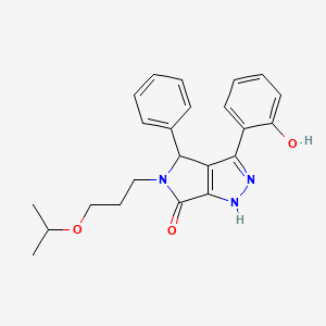 3-(2-hydroxyphenyl)-4-phenyl-5-[3-(propan-2-yloxy)propyl]-4,5-dihydropyrrolo[3,4-c]pyrazol-6(1H)-one