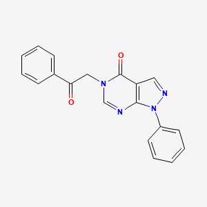 5-(2-oxo-2-phenylethyl)-1-phenyl-1,5-dihydro-4H-pyrazolo[3,4-d]pyrimidin-4-one