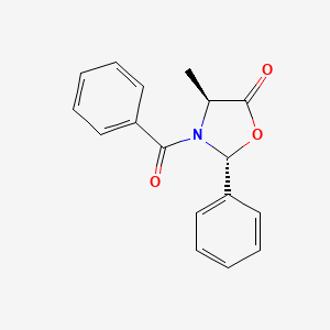 molecular formula C₁₇H₁₅NO₃ B1140654 (2R,4S)-3-Benzoyl-4-methyl-2-phenyl-5-oxazolidinone CAS No. 113806-28-3