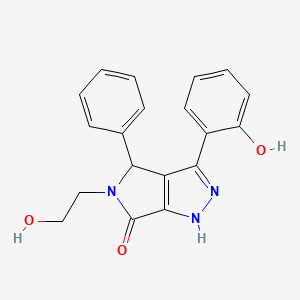 5-(2-hydroxyethyl)-3-(2-hydroxyphenyl)-4-phenyl-4,5-dihydropyrrolo[3,4-c]pyrazol-6(2H)-one