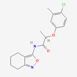 2-(4-chloro-3-methylphenoxy)-N-(4,5,6,7-tetrahydro-2,1-benzoxazol-3-yl)propanamide