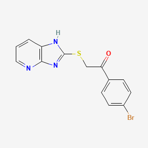 1-(4-bromophenyl)-2-(3H-imidazo[4,5-b]pyridin-2-ylsulfanyl)ethanone