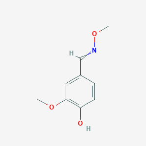 molecular formula C₉H₁₁NO₃ B1140672 4-Hydroxy-3-methoxybenzaldehyde O-Methyloxime CAS No. 93249-67-3