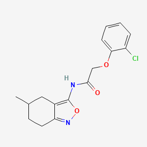 2-(2-chlorophenoxy)-N-(5-methyl-4,5,6,7-tetrahydro-2,1-benzoxazol-3-yl)acetamide