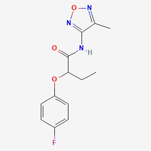 2-(4-fluorophenoxy)-N-(4-methyl-1,2,5-oxadiazol-3-yl)butanamide