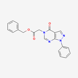 benzyl 2-(4-oxo-1-phenyl-1H-pyrazolo[3,4-d]pyrimidin-5(4H)-yl)acetate