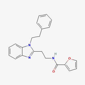 N-{2-[1-(2-phenylethyl)-1H-benzimidazol-2-yl]ethyl}furan-2-carboxamide