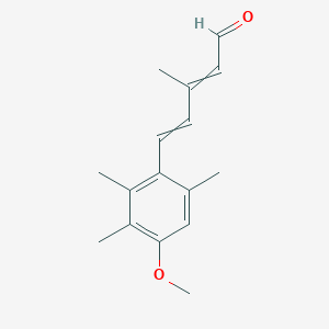 molecular formula C₁₆H₂₀O₂ B1140684 5-(4-甲氧基-2,3,6-三甲基苯基)-3-甲基戊二烯醛 CAS No. 419534-29-5