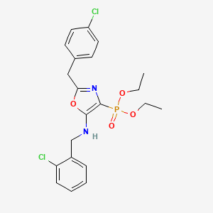 Diethyl {2-(4-chlorobenzyl)-5-[(2-chlorobenzyl)amino]-1,3-oxazol-4-yl}phosphonate