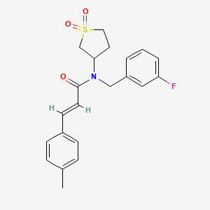 (2E)-N-(1,1-dioxidotetrahydrothiophen-3-yl)-N-(3-fluorobenzyl)-3-(4-methylphenyl)prop-2-enamide