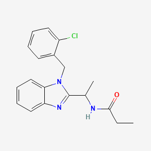 N-{1-[1-(2-chlorobenzyl)-1H-benzimidazol-2-yl]ethyl}propanamide