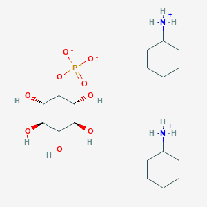 molecular formula C18H39N2O9P B1140692 myo-Inositol 2-monophosphate bis(cyclohexylammonium) salt CAS No. 103529-92-6