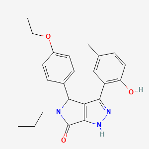 4-(4-ethoxyphenyl)-3-(2-hydroxy-5-methylphenyl)-5-propyl-4,5-dihydropyrrolo[3,4-c]pyrazol-6(1H)-one