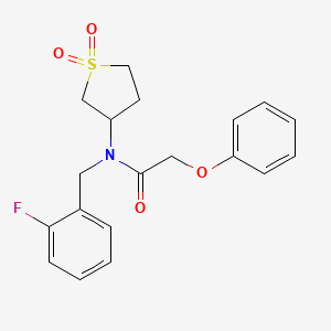 N-(1,1-dioxidotetrahydrothiophen-3-yl)-N-(2-fluorobenzyl)-2-phenoxyacetamide