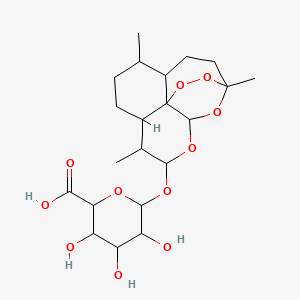 molecular formula C₂₁H₃₂O₁₁ B1140695 双氢青蒿素β-D-葡萄糖苷酸(异构体混合物) CAS No. 198976-06-6