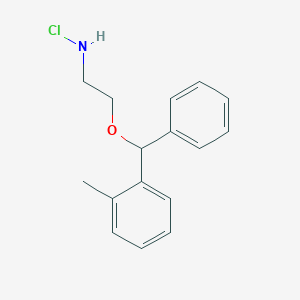 molecular formula C₁₆H₁₇ClO B1140700 2-Chloro(methylphenyl)phenylmethoxy Ethane Ether CAS No. 22135-59-7