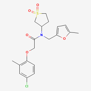 2-(4-chloro-2-methylphenoxy)-N-(1,1-dioxidotetrahydrothiophen-3-yl)-N-[(5-methylfuran-2-yl)methyl]acetamide