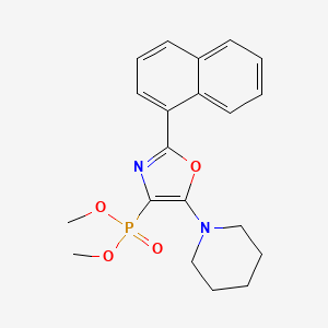 Dimethyl [2-(naphthalen-1-yl)-5-(piperidin-1-yl)-1,3-oxazol-4-yl]phosphonate