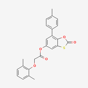 7-(4-Methylphenyl)-2-oxo-1,3-benzoxathiol-5-yl (2,6-dimethylphenoxy)acetate