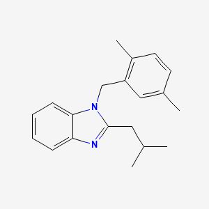 1-(2,5-dimethylbenzyl)-2-(2-methylpropyl)-1H-benzimidazole