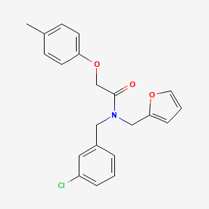 N-(3-chlorobenzyl)-N-(furan-2-ylmethyl)-2-(4-methylphenoxy)acetamide