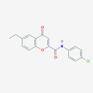 N-(4-chlorophenyl)-6-ethyl-4-oxo-4H-chromene-2-carboxamide