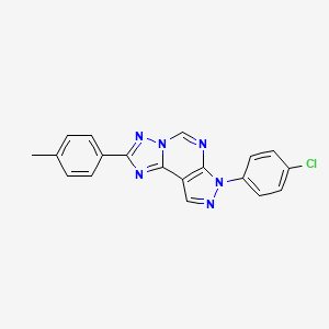 7-(4-chlorophenyl)-2-(4-methylphenyl)-7H-pyrazolo[4,3-e][1,2,4]triazolo[1,5-c]pyrimidine