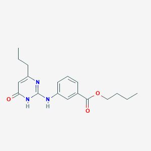 Butyl 3-((6-oxo-4-propyl-1,6-dihydropyrimidin-2-yl)amino)benzoate