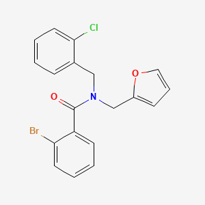 2-bromo-N-(2-chlorobenzyl)-N-(furan-2-ylmethyl)benzamide