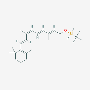 molecular formula C₂₆H₄₄OSi B1140718 9-cis-(tert-Butyldimethylsilyl)retinyl Ether CAS No. 210700-52-0