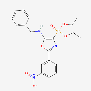 Diethyl [5-(benzylamino)-2-(3-nitrophenyl)-1,3-oxazol-4-yl]phosphonate