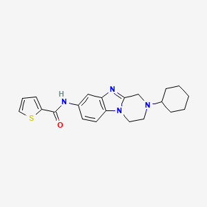 N-(2-cyclohexyl-1,2,3,4-tetrahydropyrazino[1,2-a]benzimidazol-8-yl)thiophene-2-carboxamide