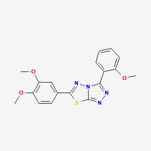 6-(3,4-Dimethoxyphenyl)-3-(2-methoxyphenyl)-[1,2,4]triazolo[3,4-b][1,3,4]thiadiazole