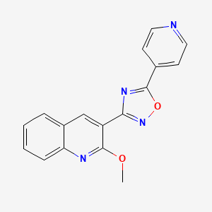 2-Methoxy-3-[5-(pyridin-4-yl)-1,2,4-oxadiazol-3-yl]quinoline