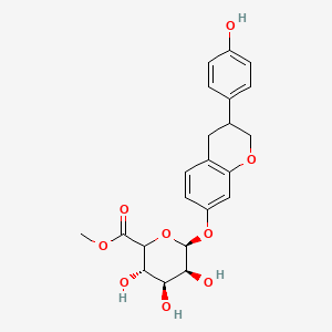 molecular formula C₂₂H₂₄O₉ B1140739 二氢酮洛芬 β-D-葡萄糖苷酸，非对映异构体混合物 CAS No. 849104-47-8