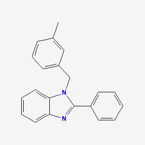 molecular formula C21H18N2 B11407392 1-(3-methylbenzyl)-2-phenyl-1H-benzimidazole 