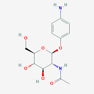 molecular formula C₁₄H₂₀N₂O₆ B1140740 4-氨基苯基2-乙酰胺基-2-脱氧-β-D-葡萄糖吡喃糖苷 CAS No. 14419-59-1
