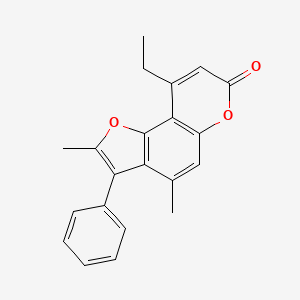 9-ethyl-2,4-dimethyl-3-phenyl-7H-furo[2,3-f]chromen-7-one